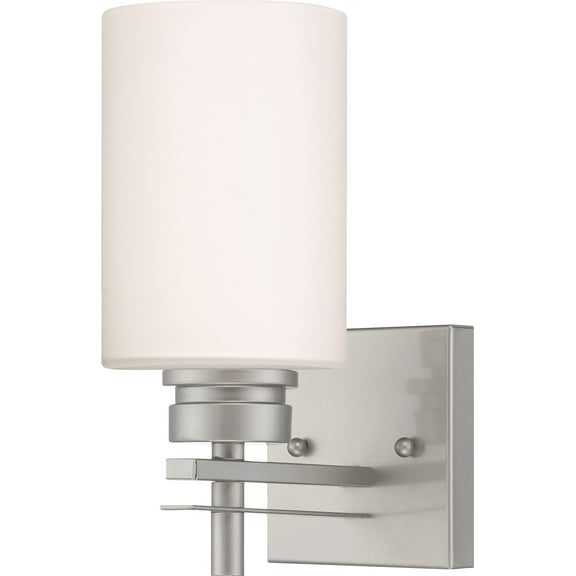 Volume Lighting V3751 Carena 1 Light 10" Tall Bathroom Sconce - Nickel