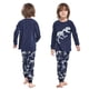 thumbnail image 1 of Conjunto de pijamas para niños pequeños, ropa de dormir de dinosaurio, regalo de Año Nuevo de dibujos animados, Top y pantalones, 100% algodón, navidad, 1 of 4