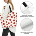 thumbnail image 2 of Yiaed Abstract Red Polka Dot Print Handbag for Women Tote Purse Shoulder Bag Large Fashion Hobo Purse Handbag Shopping Tote, 2 of 5