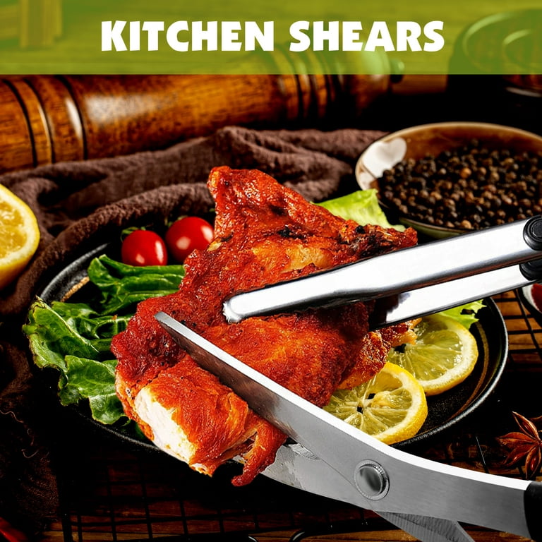 Curved Blade Kitchen Scissors, Korean Stainless Steel Barbecue Scissors,  Barbecue Scissors Kitchen Scissors, Kitchen Chicken Bone Scissors
