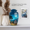 thumbnail image 6 of MUKTIVE Cross Urn for Human Ashes Adults - Decorative Moon Urn for Ashes Female - Large Memorial Urns for Adults - 10 Inch Urns for Burial Father, 6 of 7