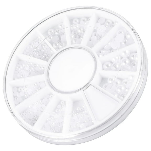 ORDDIART 200 Pieces Small White Flat Back Nail for Crafts, Nail Art Decorations and Projects