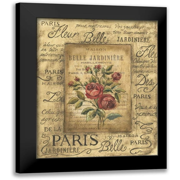 Poloson, Kimberly 12x14 Black Modern Framed Museum Art Print Titled - Bel Bouquet II