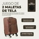 thumbnail image 2 of Juego de 2 Maletas de Viaje de Tela 18" y 15"  Equipaje con Ruedas y Asa Extensible, Maletas Ligeras y Resistentes para Cabina o Mano, Ideales para Viajar en Aerolínea o Fin de Semana, 2 of 5
