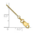 thumbnail image 2 of 14k Gold 1mm Round Open Link Cable Chain Anklet 9 Inch Anklet for Women and Men - 1.1 Grams, 2 of 2