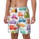 thumbnail image 1 of Fotbe Doodle Cars Traje de Baño para Hombre – Shorts de Natación de Secado Rápido con Forro y Bolsillos-XX-Large, 1 of 6