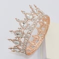 thumbnail image 2 of Nvzi Tiara de boda para novia, diadema de princesa, corona de novia, joyería para el cabello con diamantes de imitación de cristal,graduación, boda, fiesta de disfraces (G), 2 of 4