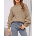 thumbnail image 3 of BTFBM Sweaters for Women Fall Crew Neck Lantern Long Sleeve Oversized Sweater Casual Knit Winter Pullover Tops, 3 of 10