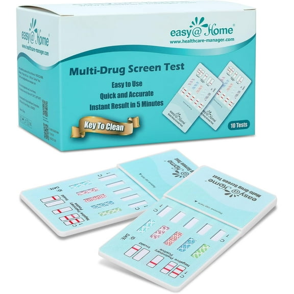 Easy@Home 5 Panel Instant Urine Test - 10 pack