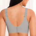 thumbnail image 4 of Lumtrix Jelly Bras for Women Wireless Push Up Seamless T-Shirt Bras No Underwire Supportive Full Coverage Bralettes Khaki M, 4 of 4
