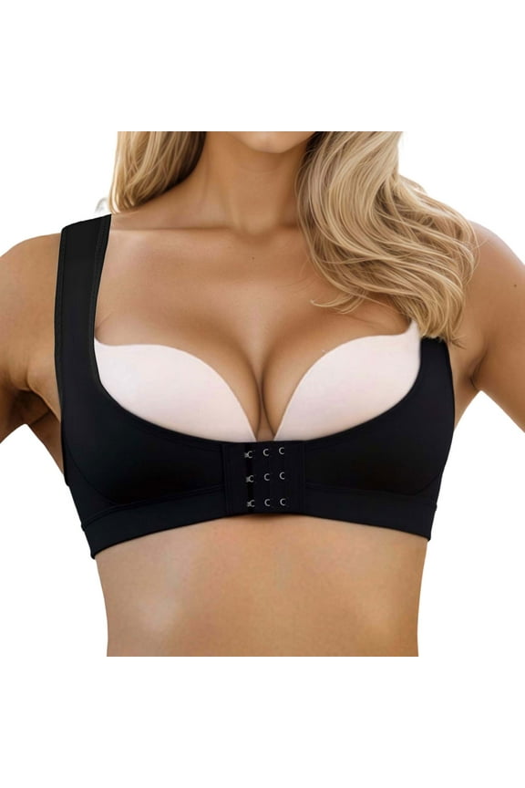 Everyday Bras for Women Woman Sports Bar Brazier for Women Womens Bras No Underwire Front Closure Bras to Wear with A Backless Dress Push up Bra for Women Womens Workout Bras One Shoulder Black XL