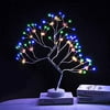 EXTRAFEIN Artificial Bonsai Tree Lights - 108LED Table Decor Colorful Tree Fairy Lamp, Battery/USB Operated, Lit Tree Centerpieces for Jewelry Holder,Christmas Festival Decoraction,Mini Nigh
