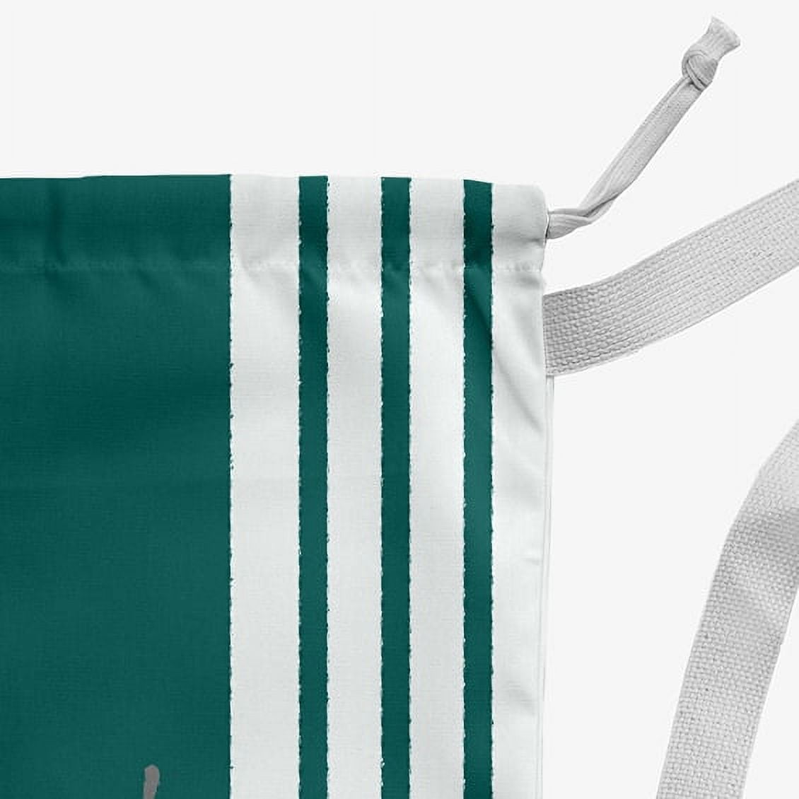 Simply Daisy Jingle on a Stripe 28 x 36 inch Teal Laundry Bag