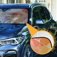 thumbnail image 3 of Yayeee Car Windshield Sun Shade Universal Fit Front Visor Protector, Pink Flowers, 3 of 8