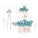 thumbnail image 5 of 1 juego de tocados de novia para boda, peinetas para mujer, horquillas para novia, accesorios para el cabello de novia, 5 of 7