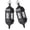 Black, variant on SDFGTstore 2 Pack Artistic Unique Iron Hanging Decors Candle Holders with Multiple Use Suitable for Wall Ceiling Mount Simple Setups