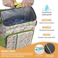 thumbnail image 2 of Travel Cooler Bag - Pioneer Flower Floral Print Pattern Camping Beer Cooler Backpack with Bottle Opener- Waterproof Insulated Picnic Backpacks - Cooler Bag for Beach, 2 of 6