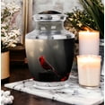thumbnail image 6 of MUKTIVE Cardinal Memorial Urn for Human Adult Male - Human Urns for Ashes Adult Female - Large Urns for Cremated Remains - 10 Inch Urn for Father, 6 of 7