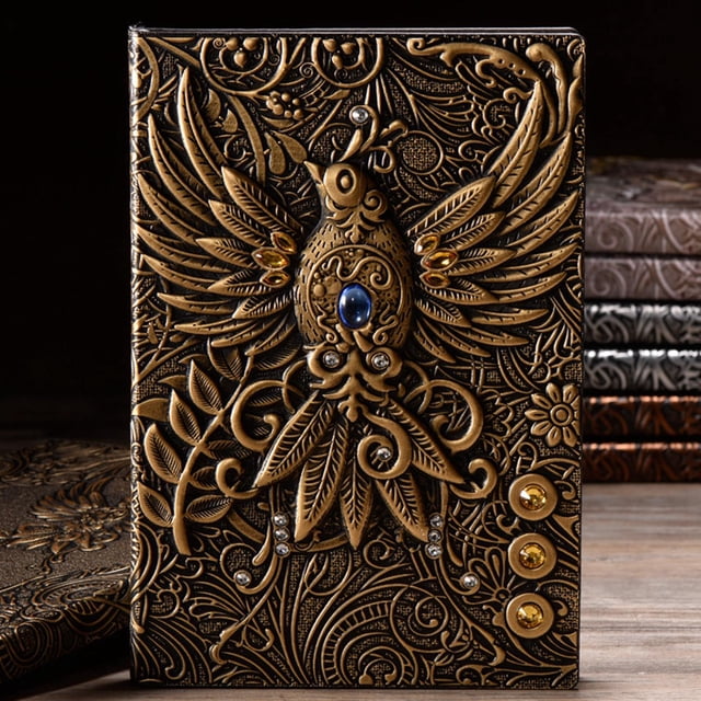 Cuaderno de escritura CUTICAT A5 forrado bronce para Hombres y mujeres