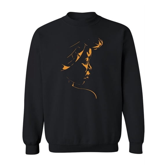 African Woman Portrait Paint Sweatshirt Women -Image by Shutterstock, Female x-Large