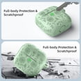 thumbnail image 4 of Funda DaQin para AirPods 4, kit de silicona blanda grabada con flores, 4 of 9