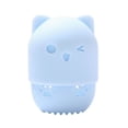 thumbnail image 4 of xinxixnxx Organize And Cat Shaped Sponges Silicone Cat Makeup Sponges Storage Box light blue 5Set, 4 of 6