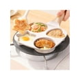 thumbnail image 3 of Home Four Hole Frying Pan, Flat Bottomed Non Stick Egg Dumpling Pot, Breakfast Egg Burger Frying Pan, Gift Pot, 3 of 11