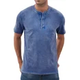 thumbnail image 2 of Playera Henley Casual Moda Manga Corta Para Hombre Algodón, 2 of 7