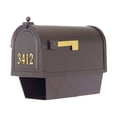 thumbnail image 5 of Berkshire Curbside Mailbox with Front Numbers, Newspaper Tube, Locking Insert and Springfield Mailbox Post, 5 of 7