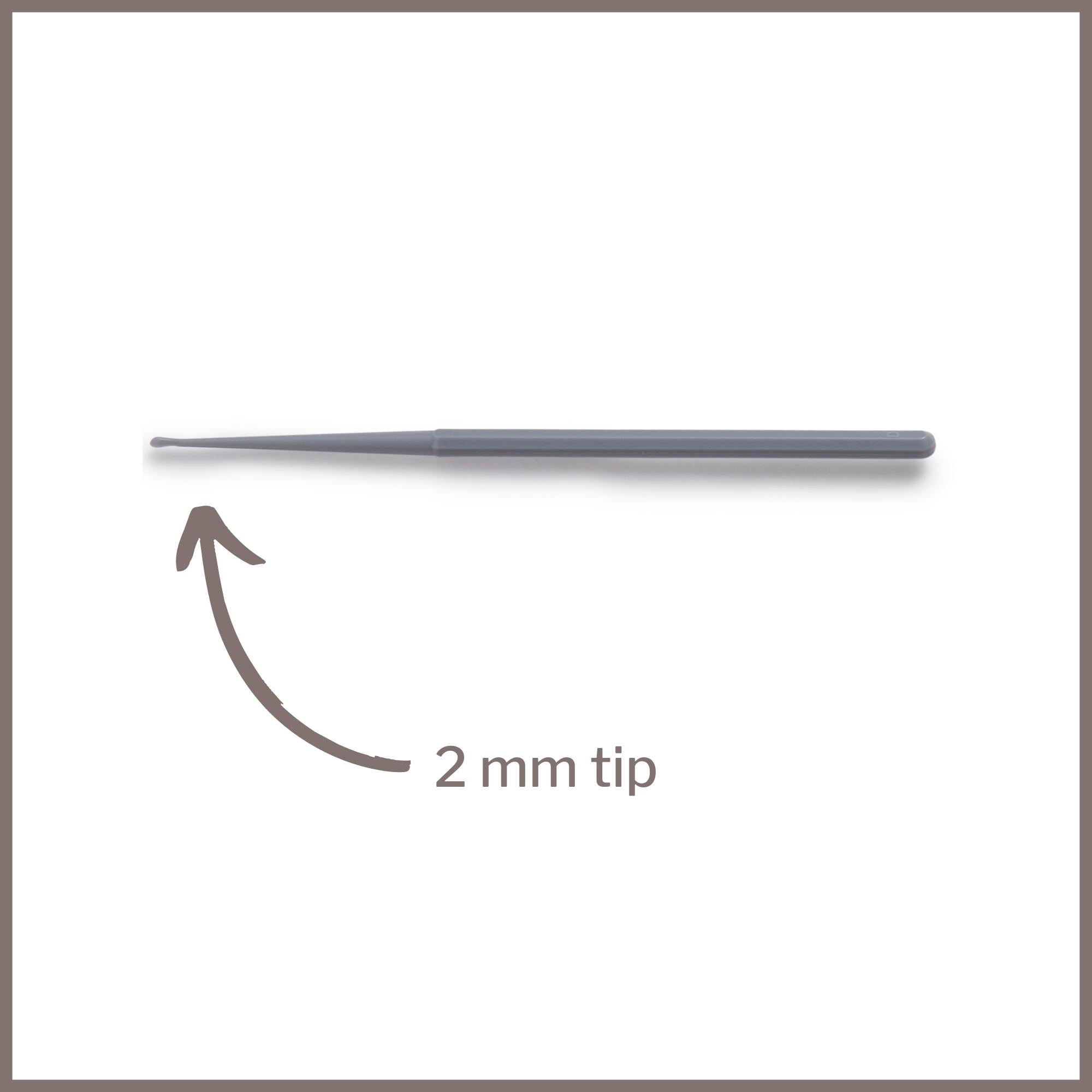 McKesson Disposable Ear Curette Spoon, Non-Sterile, 2mm Tip, 50 Count, 10 Packs, 500 Total