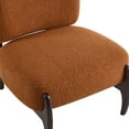 thumbnail image 5 of Briar Modern Boucle Upholstery Accent Chair with Solid Wood Frame, Brown, 5 of 8