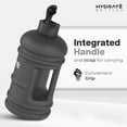 thumbnail image 4 of HYDRATE Matte Black Half Gallon Water Bottle - BPA Free, Flip Cap, Ideal for Gym, Large Sports Bottle, Extra strong material, 4 of 8