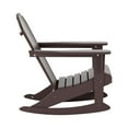 thumbnail image 5 of WestinTrends Malibu 2 Piece Outdoor Rocking Chair Set, All Weather Poly Lumber Porch Patio Adirondack Rocking Chair with Side Table, Dark Brown, 5 of 10