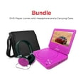 Ematic 7" Portable DVD Player with Headphones, Carrying Case, MicroUSB