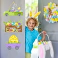 thumbnail image 4 of Nmdmisc Easter Rainbow Party-Decorations Front-Porch Door Hanger-Decor - Spring Bunny Egg Happy Easter Paper Signs Banners,Home Office Classroom Baby Shower Hanging Garland Supplies, 4 of 6