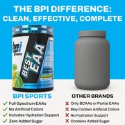BPI Sports Essential Amino Acids EAA Powder - Pre, Intra & Post Workout Drink, EAA + BCAA + Hydration, Sour Power, 30 Servings