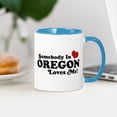 thumbnail image 4 of CafePress - Somebody In Oregon Loves Me Mug - 11 oz Ceramic Mug - Novelty Coffee Tea Cup, 4 of 6