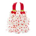 thumbnail image 2 of Adjustable Cherry Print Pet Dress – Summer Dog & Cat Clothing with D-Ring, Elastic Straps for Birthdays, Holidays (15x10x5cm), 2 of 9