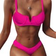 thumbnail image 1 of ITFABS Women Sexy Two-piece Bikini Set Padded Push Up Bra+Triangle Bottom, 1 of 3