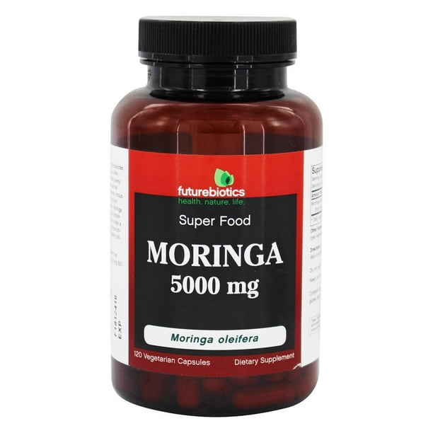 Futurebiotics - Super Aliment Moringa 5000 Mg. - 120 Gélules Végétariennes