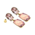 thumbnail image 3 of Oussum Gold Jeweled Drop Earrings, 3 of 5