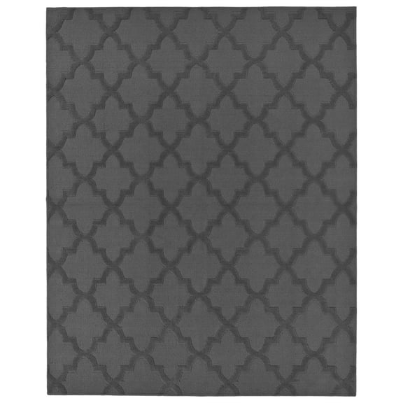Garland Rug Quatro Polypropylene Cinder Gray Indoor Area Rug, 8' x 10'