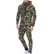 thumbnail image 2 of Hombres Tops Camisas Blusas Elegante Casual Camisas de manga larga Con capucha Camuflaje Cremallera Pantalones deportivos Conjunto Odeerbi ODB-5, 2 of 9