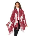 thumbnail image 6 of BZSMCE Women Scarf Snowflake and Heart Reindeer Print Simple Pattern Soft Warm Long Large Scarves, 6 of 9