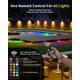 thumbnail image 2 of Luces solares para vallas Hicotet, 15 colores, control remoto IP67, impermeables, 2 of 9