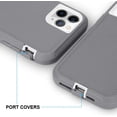 thumbnail image 4 of Case for iPhone 11 Pro Max (6.5'' Display), Rugged Durable Defender Heavy Duty 3 in 1 Shockproof Full Body Protective Cover Phone Case for Apple iPhone 11 ProMax (Gray White), 4 of 13