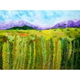 thumbnail image 2 of Friedlander, Allen 24x19 Gold Ornate Wood Framed with Double Matting Museum Art Print Titled - Flower Hedge, 2 of 4