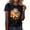 Black, variant on Spring T Shirts for Women Japanese Internet Monkey Graphic Round Neck Tops Casual Short Sleeve Fashion Vacation Tees