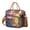 Citrus-1, variant on Rustic Earthy Style Lunch Cooler Bag, Large Insulated Lunch Box with Tribal Patterns and Multi-Pockets, Foldable Tote for Work, Gym, or Getaways