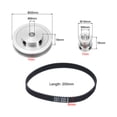 thumbnail image 2 of 2 Set GT-2 Synchronous Wheel 20&80 Teeth 5mm Bore with 2Pcs Belt 250x6mm(20-80T-5B-13), 2 of 5